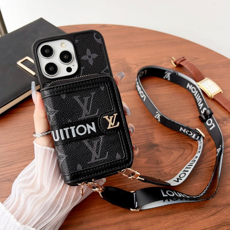 Lou GG Card Holder Chain iPhone 17 Case