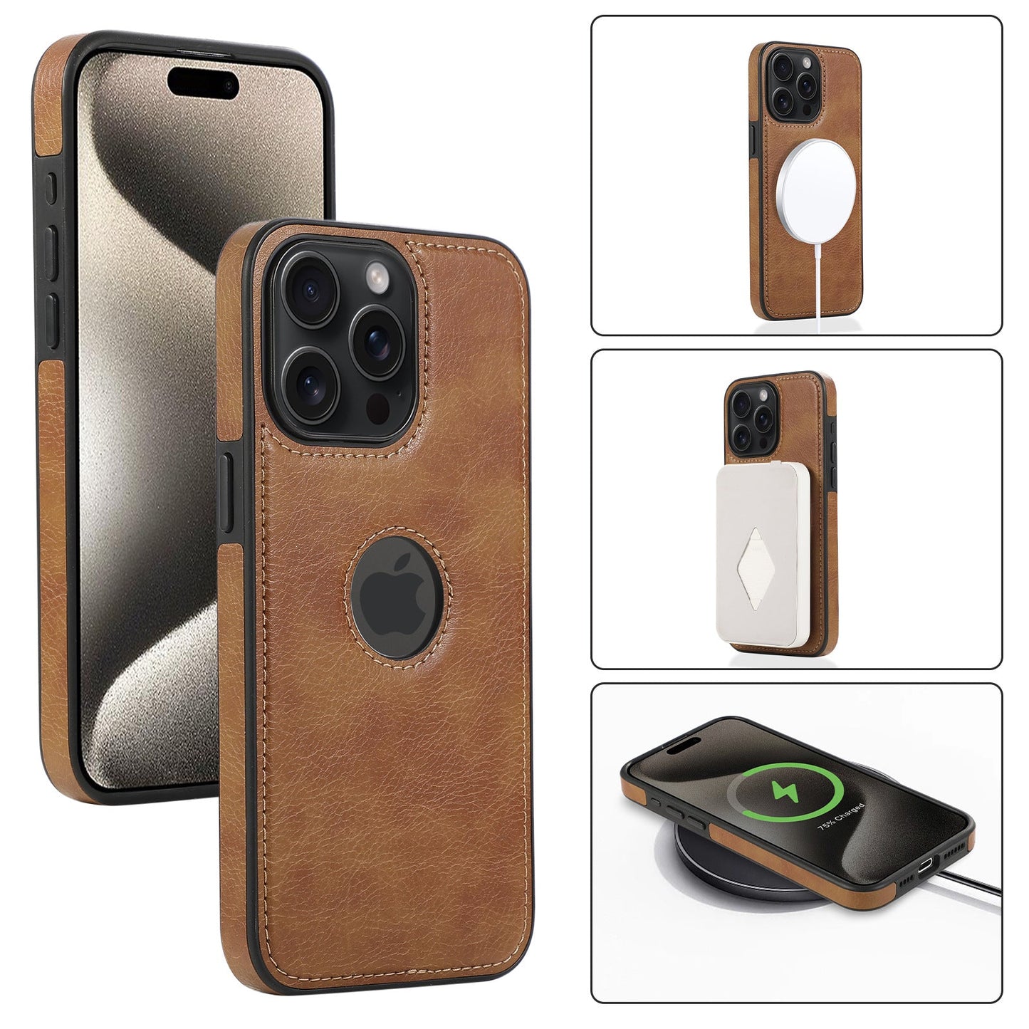 Magsafe Leather iPhone Case