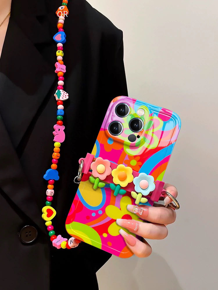 Color Strass Wristband iPhone Case