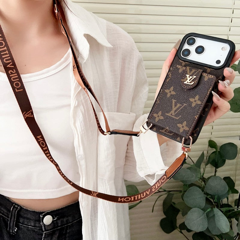 Lou Color Crossbody Card Bag iPhone Case