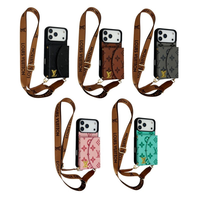 Lou Five Color Crossbody Card Bag iPhone Case