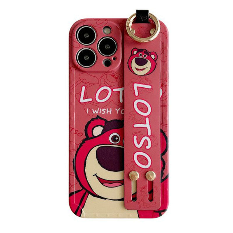 Lotso Pink Bear Wristband iPhone Case