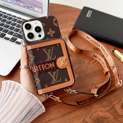 Lou GG Card Holder Chain iPhone 17 Case