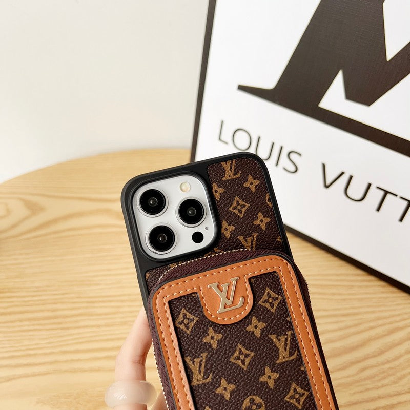 Lou GG Card Holder Chain iPhone Case