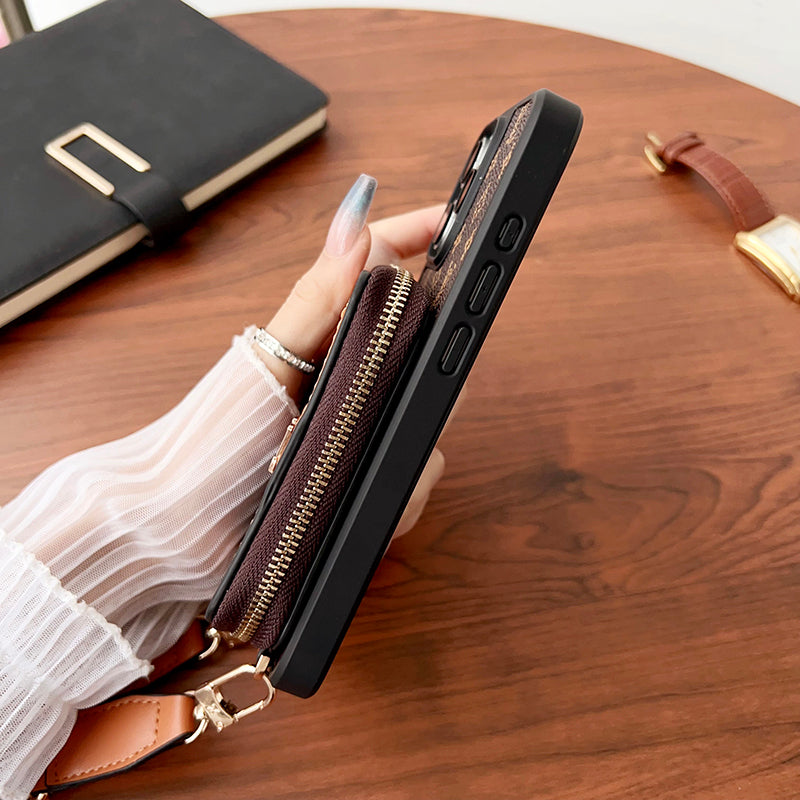 Lou GG Card Holder Chain iPhone 17 Case