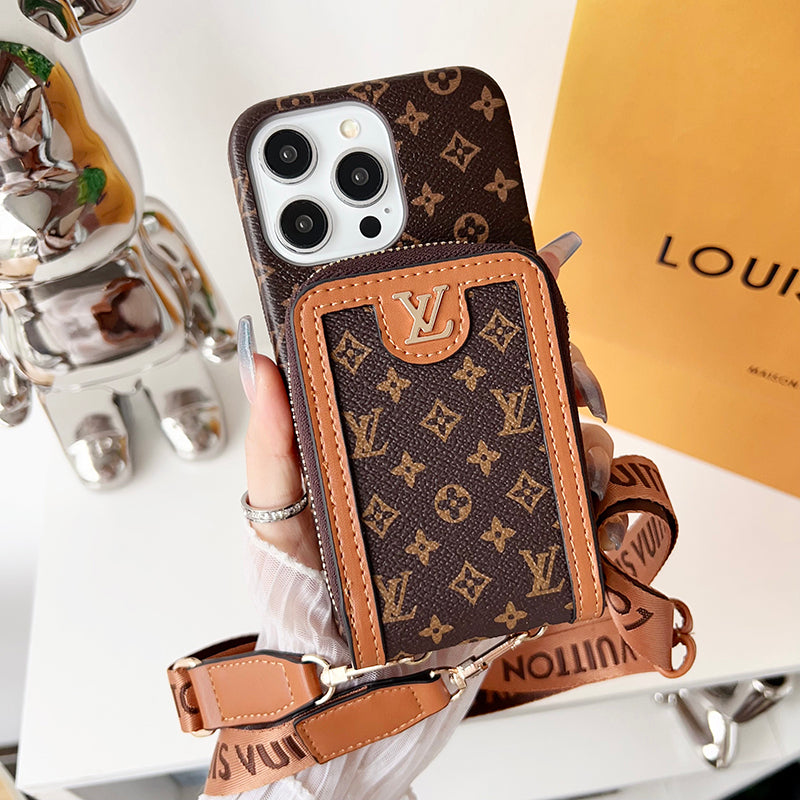 Lou GG Card Holder Chain iPhone 17 Case