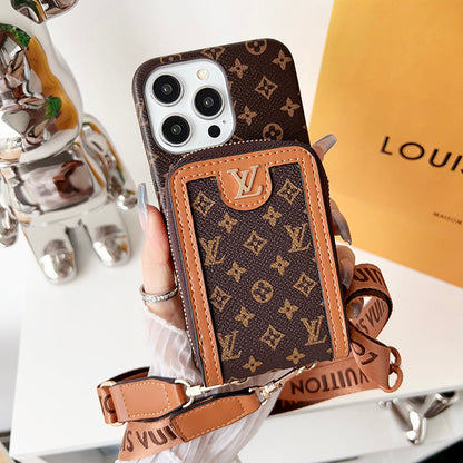 Lou GG Card Holder Chain iPhone 17 Case