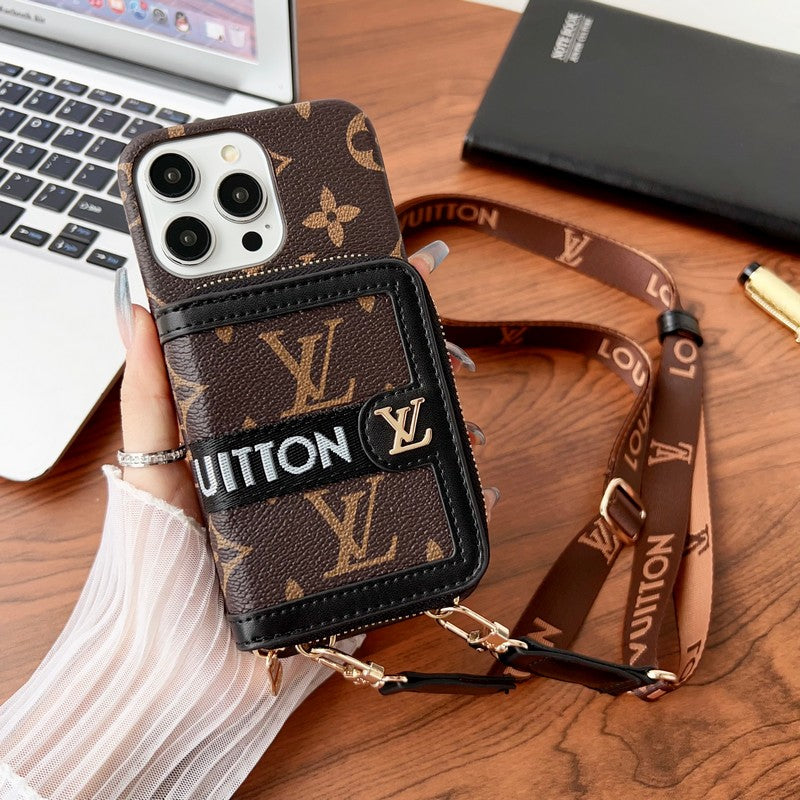 Lou GG Card Holder Chain iPhone 17 Case