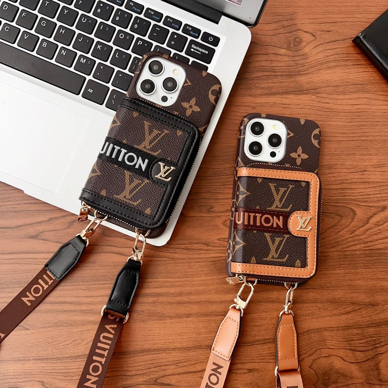 Lou GG Card Holder Chain iPhone 17 Case