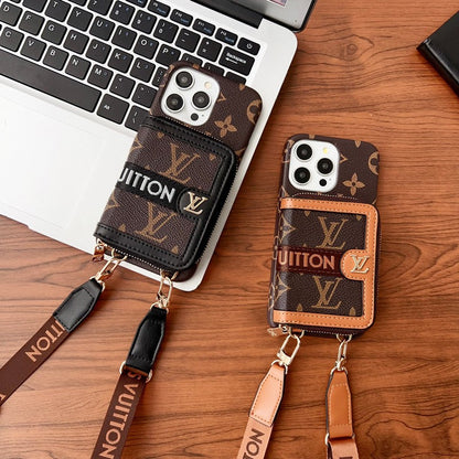 Lou GG Card Holder Chain iPhone 17 Case