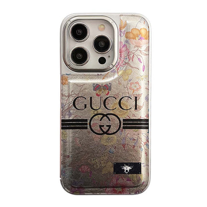 iPhone Case - GUCCI Plating Leather Case