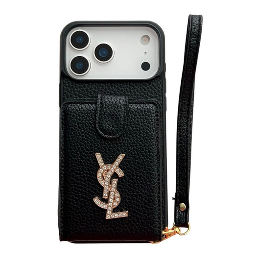 Saint Leather Hand Chain iPhone Case