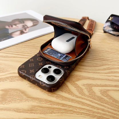 Lou GG Card Holder Chain iPhone Case