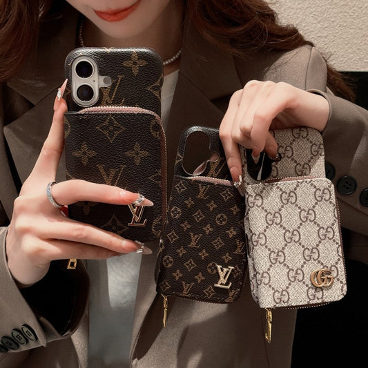 Lou GG Gold Logo Cardbag iPhone Case