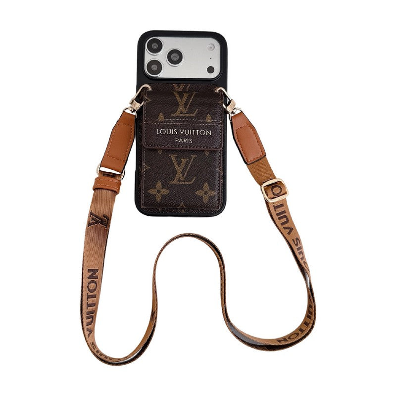 Louis GG Crossbody Chain Card Bag iPhone Case