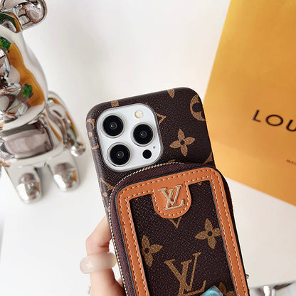 Lou GG Card Holder Chain iPhone Case