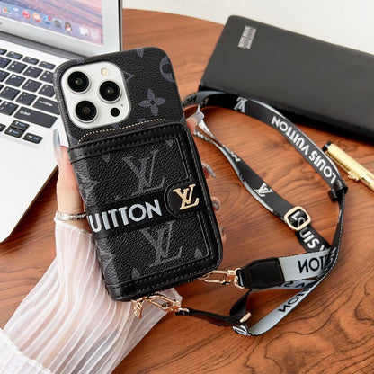 Lou GG Card Holder Chain iPhone 17 Case