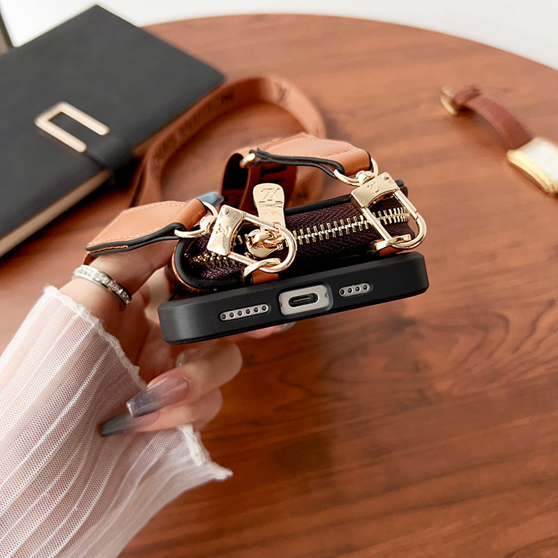 Lou GG Card Holder Chain iPhone 17 Case