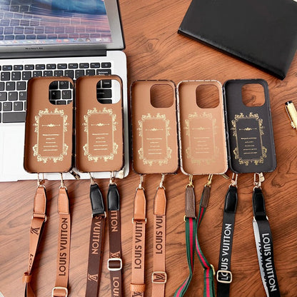 Lou GG Card Holder Chain iPhone 17 Case