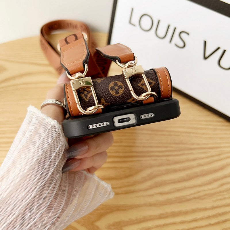 Lou GG Card Holder Chain iPhone Case