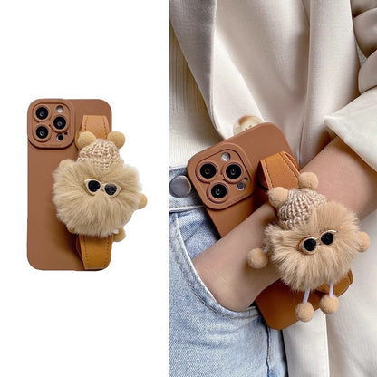 Plush Wristband Strap iPhone Case