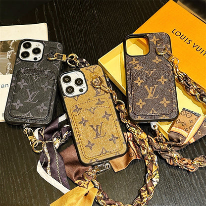 Lou Card Holder Scarves iPhone Case