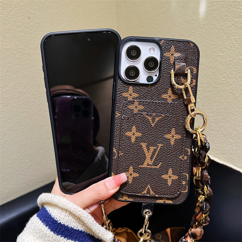 Lou Card Holder Scarves iPhone Case