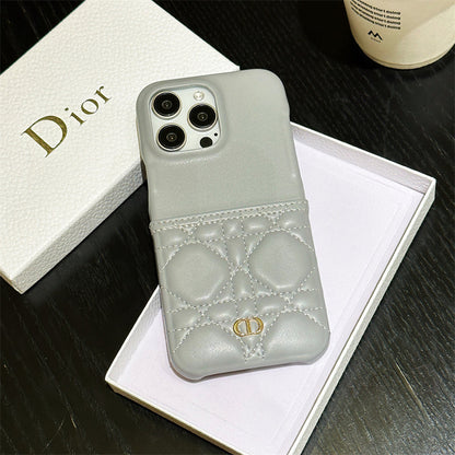 iPhone Case - Dior CD Leather Case