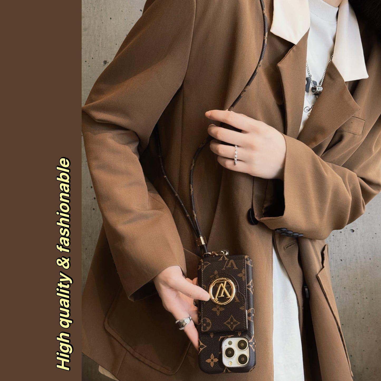 Lou Card Holder Chain iPhone Case