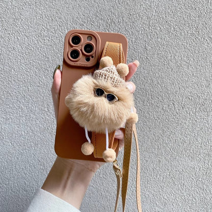 Plush Wristband Strap iPhone Case