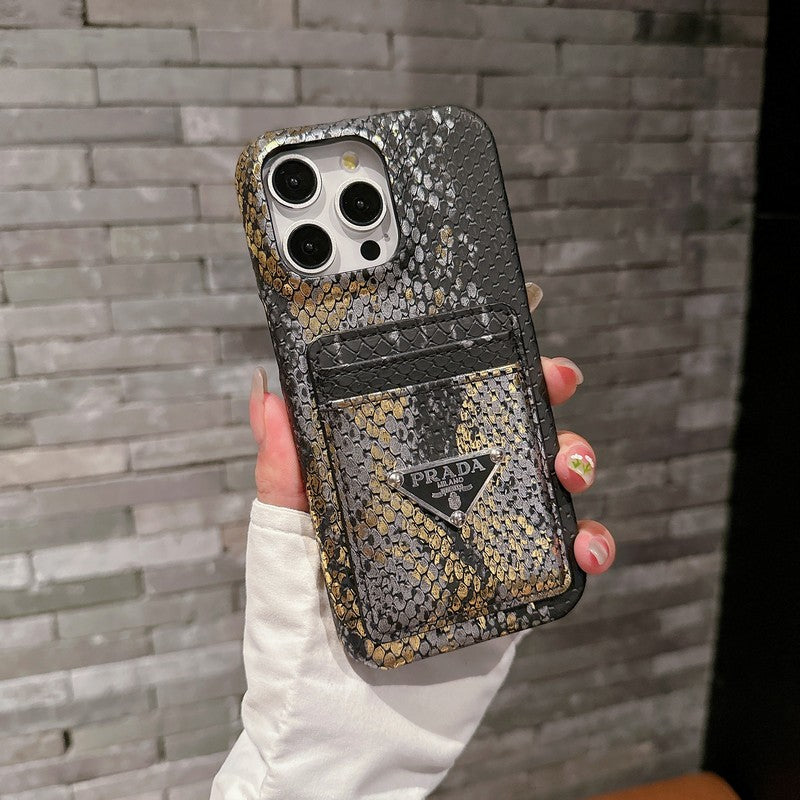 Pra Card Holder Leather iPhone Case