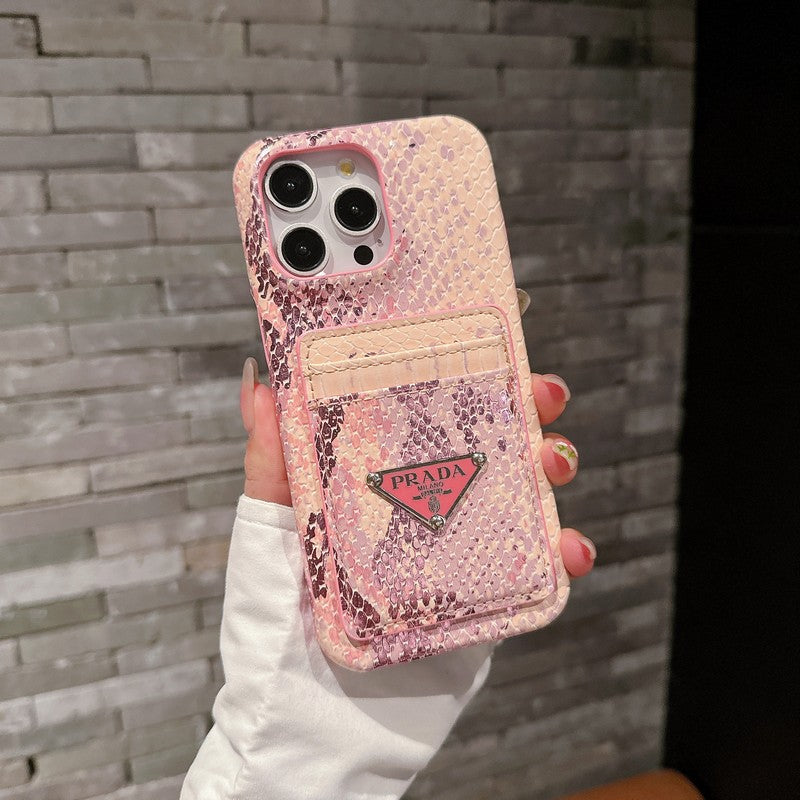 Pra Card Holder Leather iPhone Case