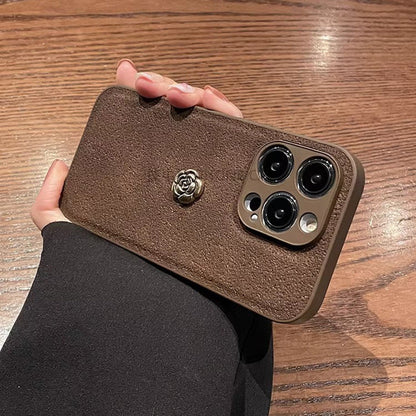 Camellia Wristband iPhone Leather Case