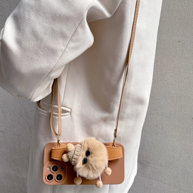 Plush Wristband Strap iPhone Case