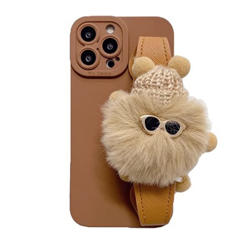 Plush Wristband Strap iPhone Case