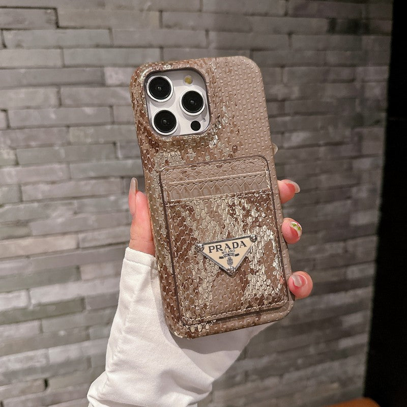 Pra Card Holder Leather iPhone Case