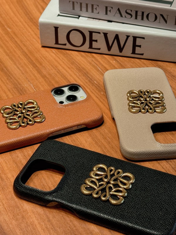 Loe Leather Color iPhone Case