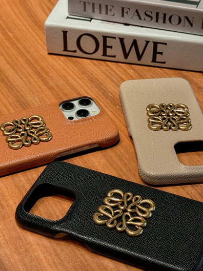 Loe Leather Color iPhone Case
