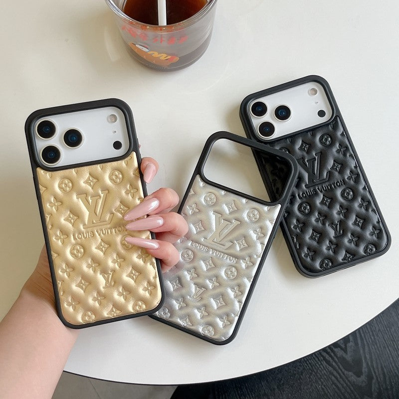 Lou Color Leather  iPhone Case