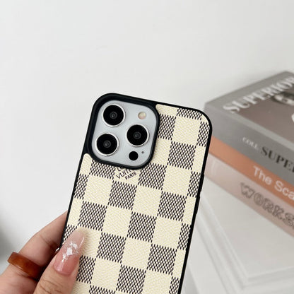 Lou Black & White Crossbody iPhone Case
