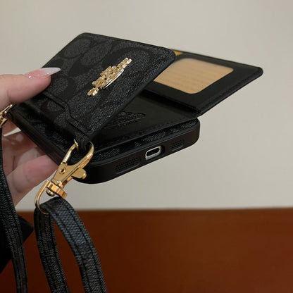 Coa Classic Color Card Bag Chain iPhone Case