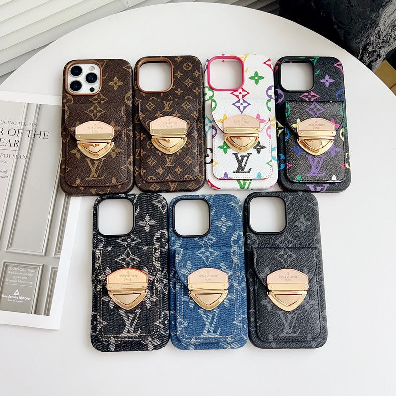 Louis Gold Card Bag iPhone Case