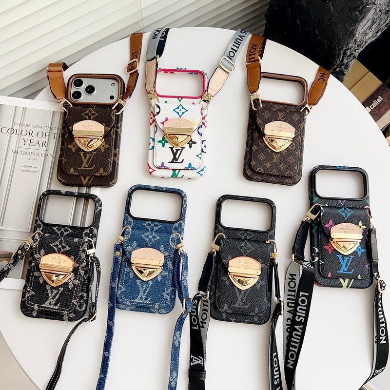 Louis Gold Card Crossbody iPhone Case