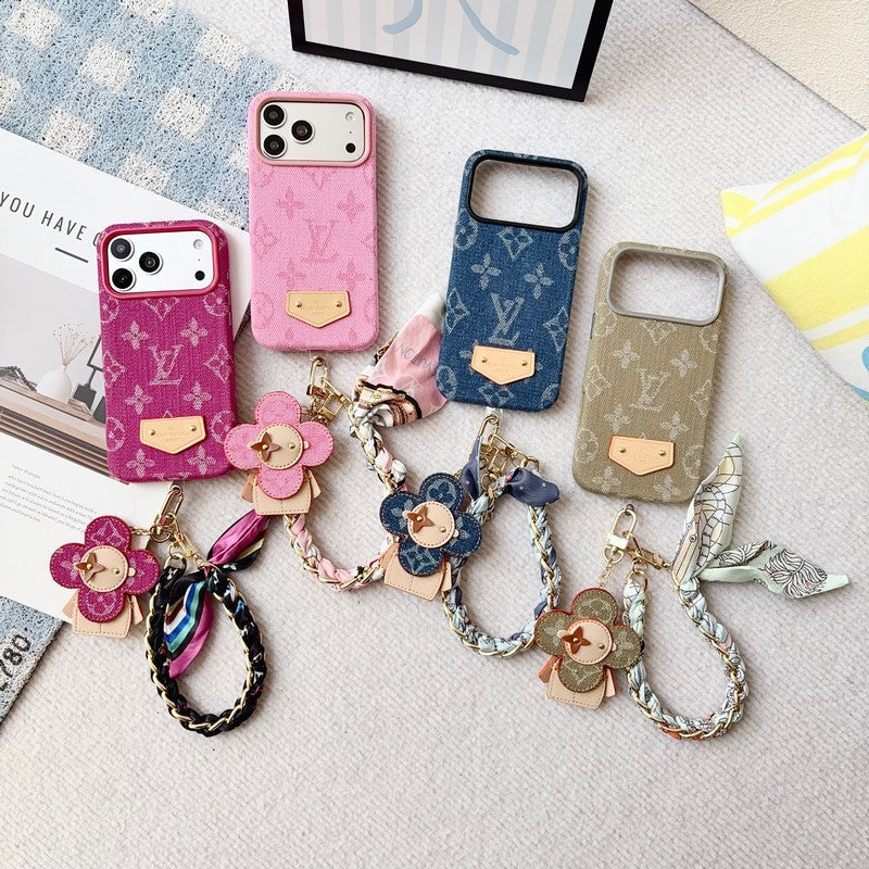 Louis Color Series Denim Scarf iPhone Case