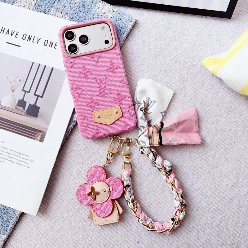 Louis Color Series Denim Scarf iPhone Case