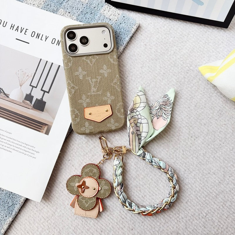 Louis Color Series Denim Scarf iPhone Case