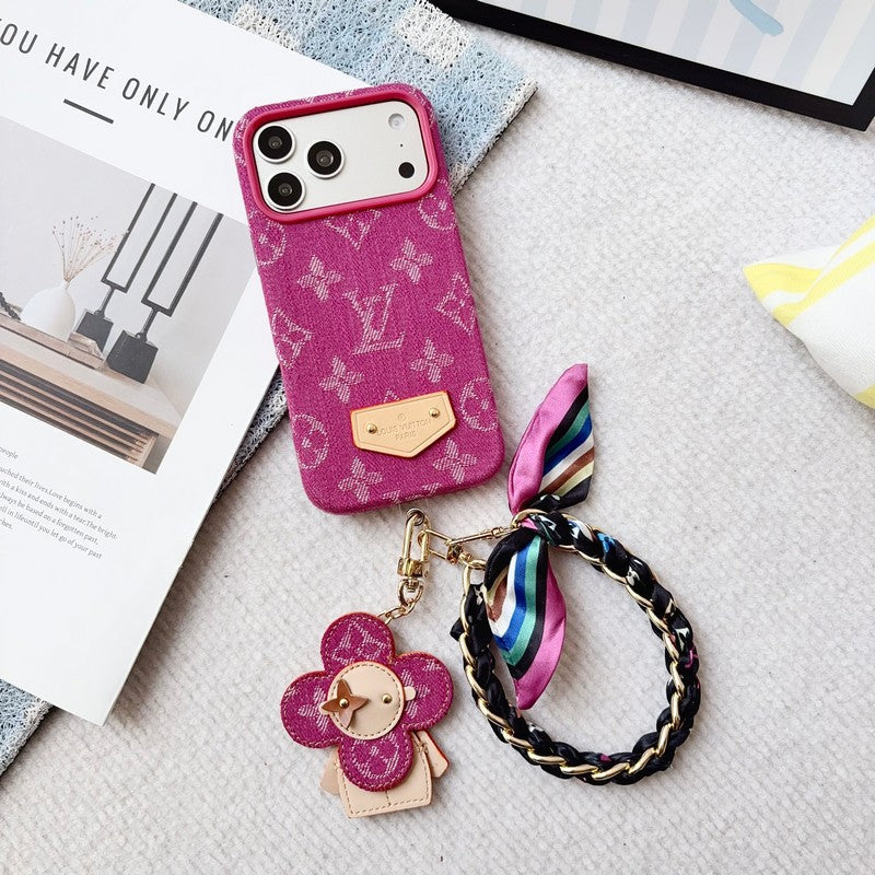 Louis Color Series Denim Scarf iPhone Case