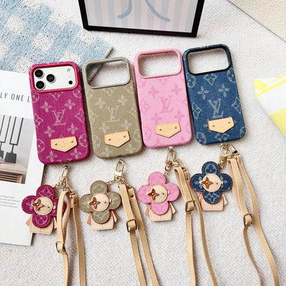 Louis Color Series Denim Crossbody iPhone Case