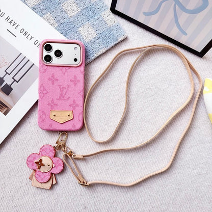 Louis Color Series Denim Crossbody iPhone Case