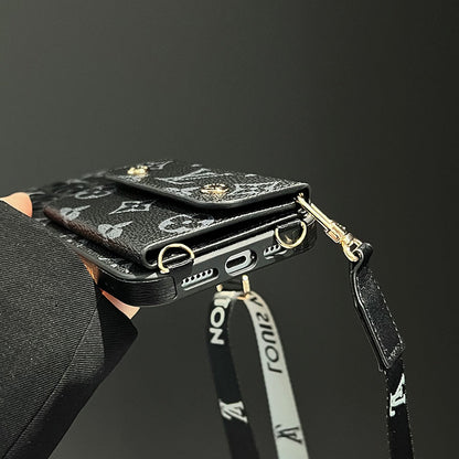 Lou Card Bag Chain Black iPhone Case